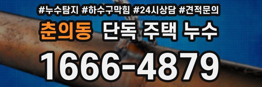 춘의동 단독 주택 누수