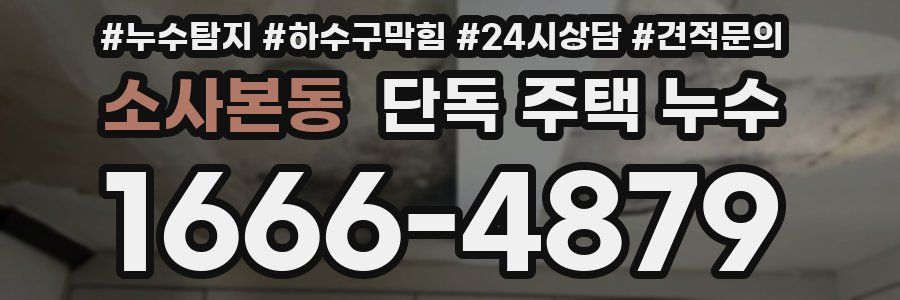 소사본동 단독 주택 누수