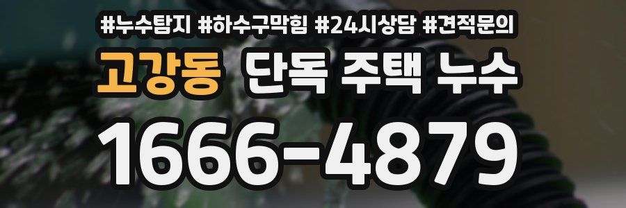 고강동 단독 주택 누수