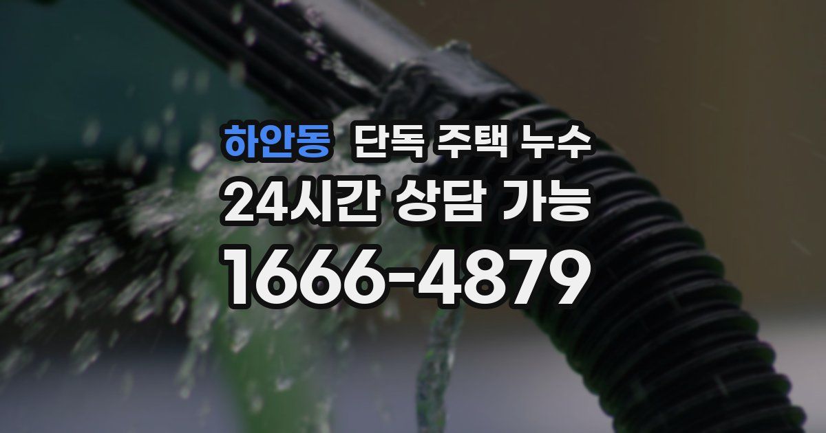 하안동 단독 주택 누수