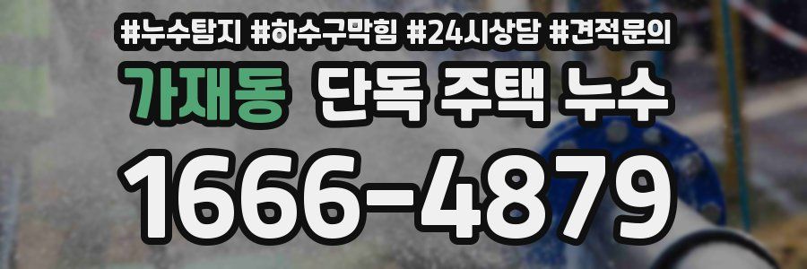 가재동 단독 주택 누수