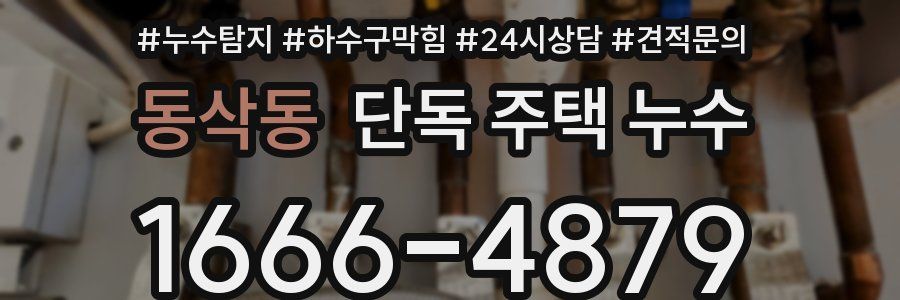 동삭동 단독 주택 누수