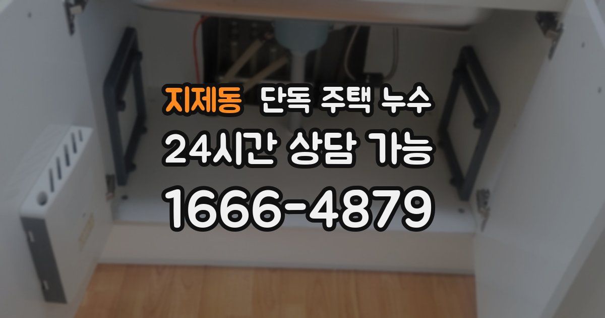 지제동 단독 주택 누수