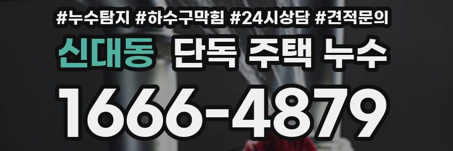 신대동 단독 주택 누수