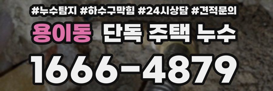 용이동 단독 주택 누수