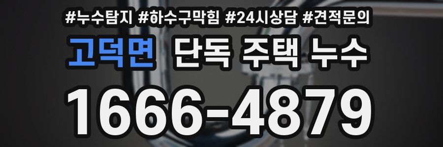 고덕면 단독 주택 누수