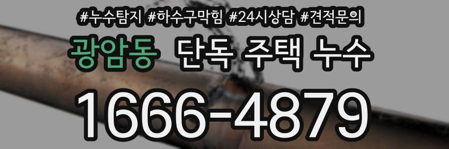 광암동 단독 주택 누수