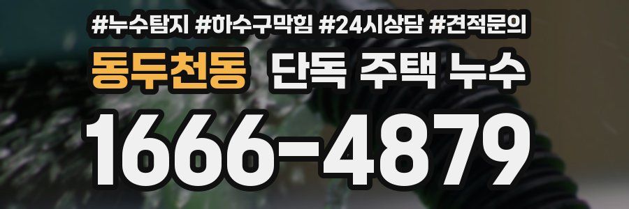 동두천동 단독 주택 누수