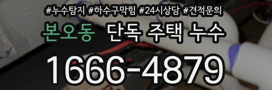 본오동 단독 주택 누수