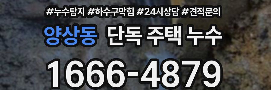 양상동 단독 주택 누수