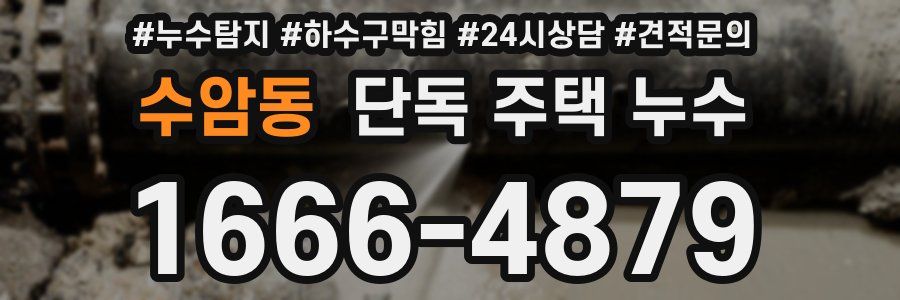 수암동 단독 주택 누수
