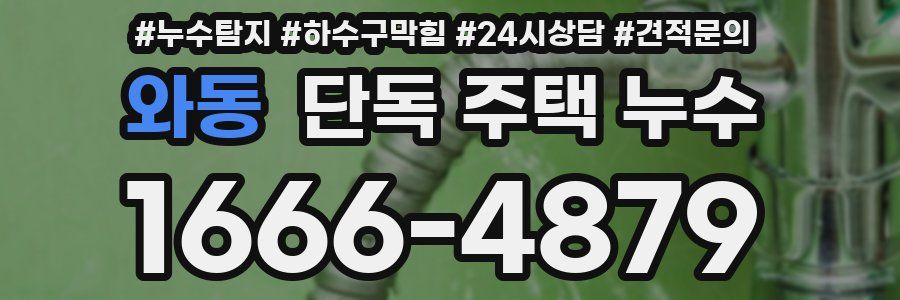 와동 단독 주택 누수