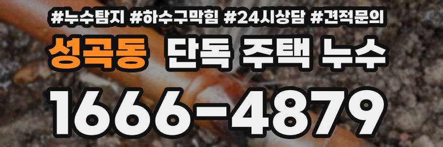 성곡동 단독 주택 누수