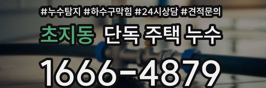 초지동 단독 주택 누수