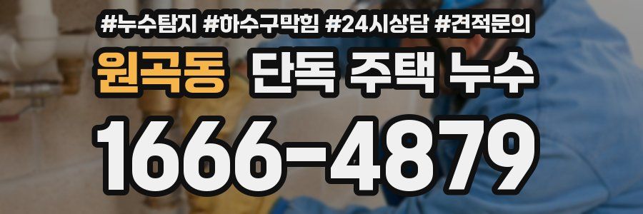 원곡동 단독 주택 누수