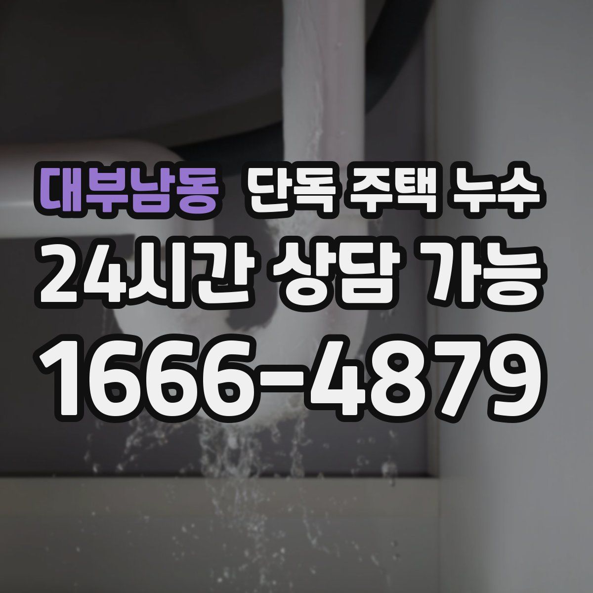 대부남동 단독 주택 누수