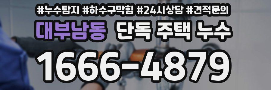 대부남동 단독 주택 누수