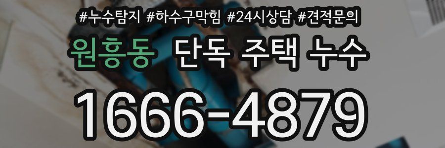 원흥동 단독 주택 누수