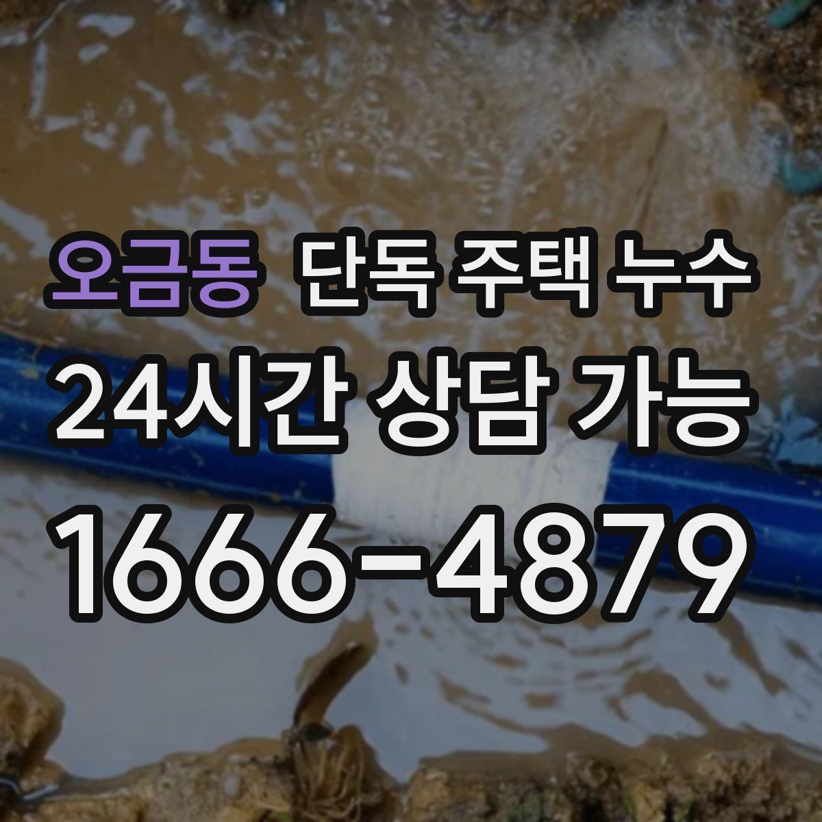 오금동 단독 주택 누수 배관 누수로 수도요금이 늘어날 때