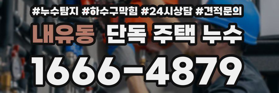 내유동 단독 주택 누수