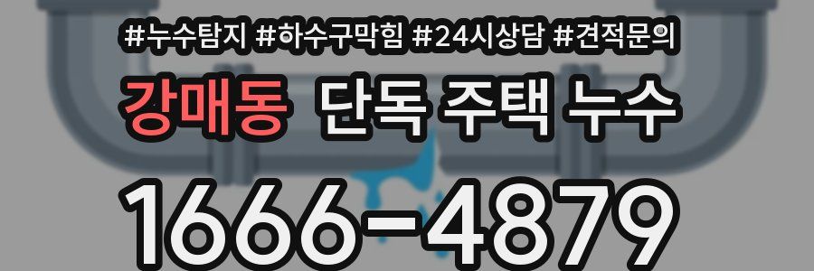 강매동 단독 주택 누수