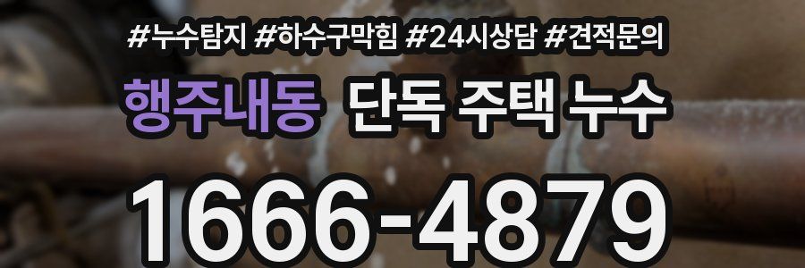 행주내동 단독 주택 누수