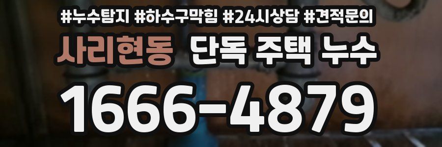 사리현동 단독 주택 누수