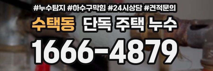 수택동 단독 주택 누수