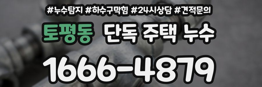 토평동 단독 주택 누수