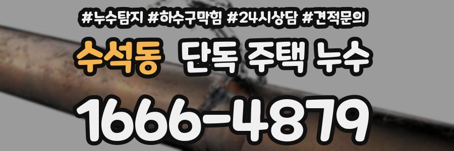 수석동 단독 주택 누수
