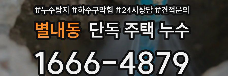 별내동 단독 주택 누수