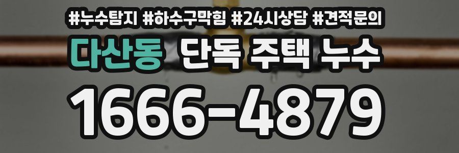 다산동 단독 주택 누수