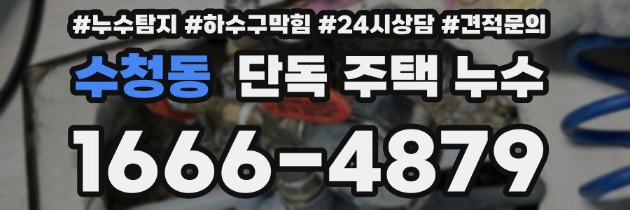 수청동 단독 주택 누수