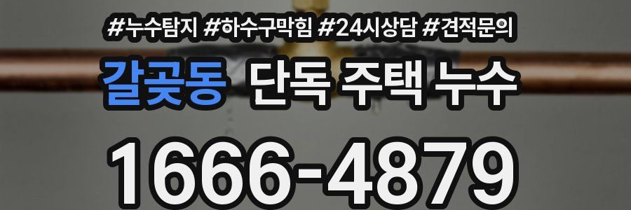 갈곶동 단독 주택 누수