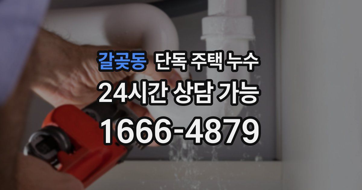 갈곶동 단독 주택 누수