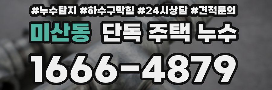 미산동 단독 주택 누수