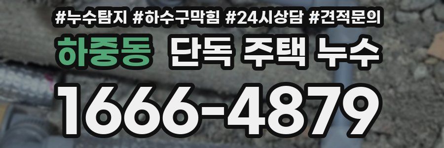 하중동 단독 주택 누수