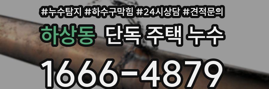 하상동 단독 주택 누수