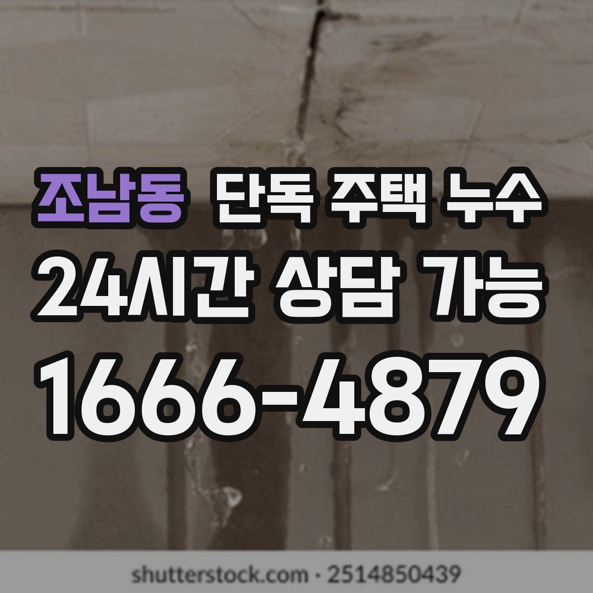 조남동 단독 주택 누수