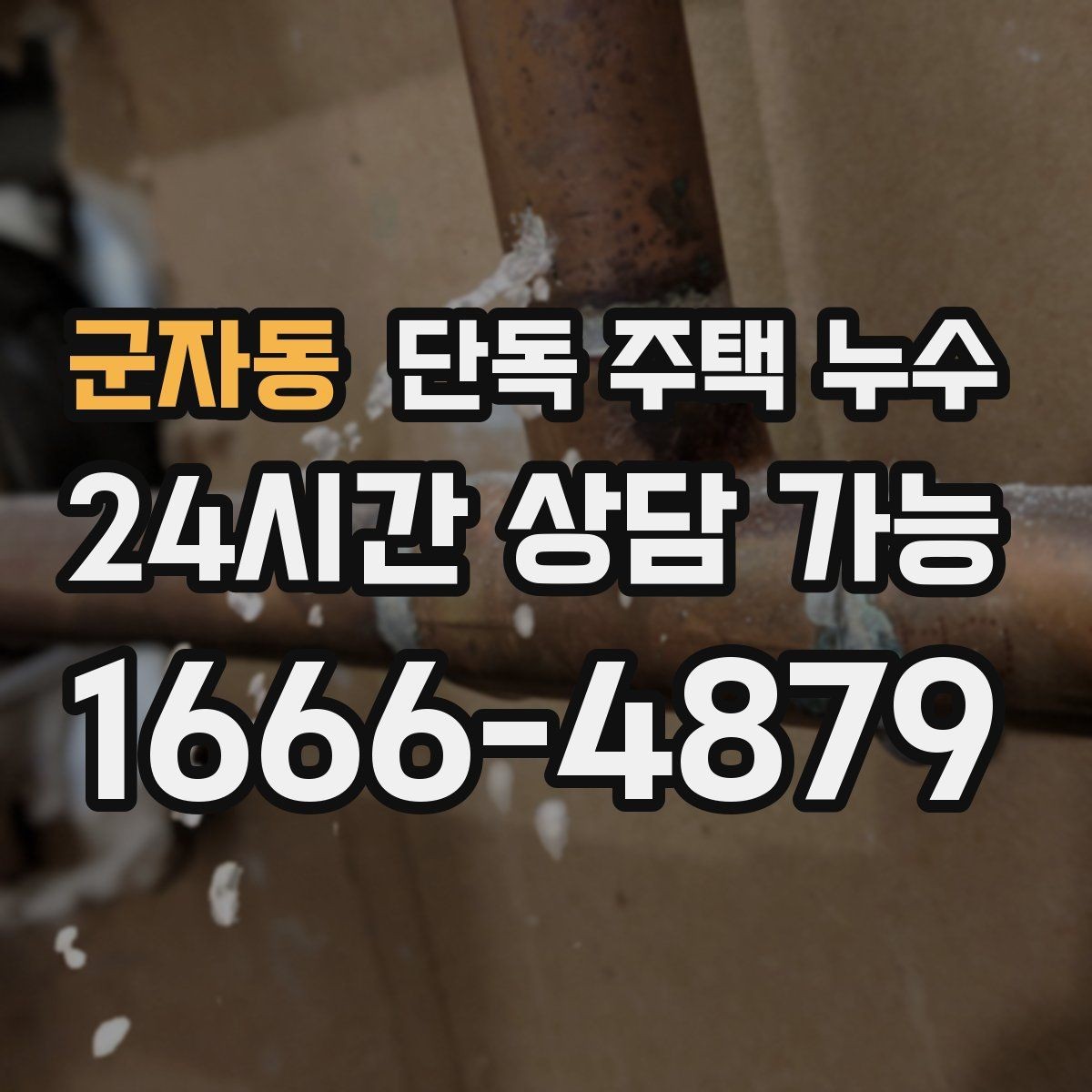 군자동 단독 주택 누수 분배기 주변에 물자국이 생겼을 때