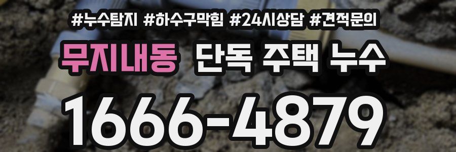 무지내동 단독 주택 누수