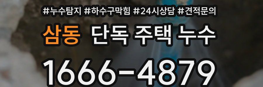 삼동 단독 주택 누수