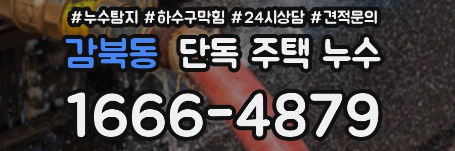 감북동 단독 주택 누수