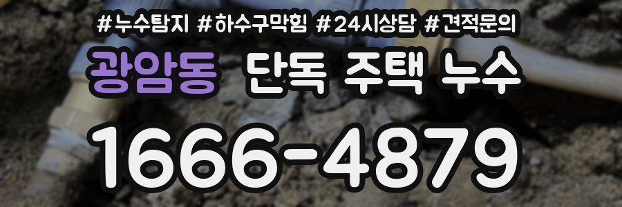 광암동 단독 주택 누수