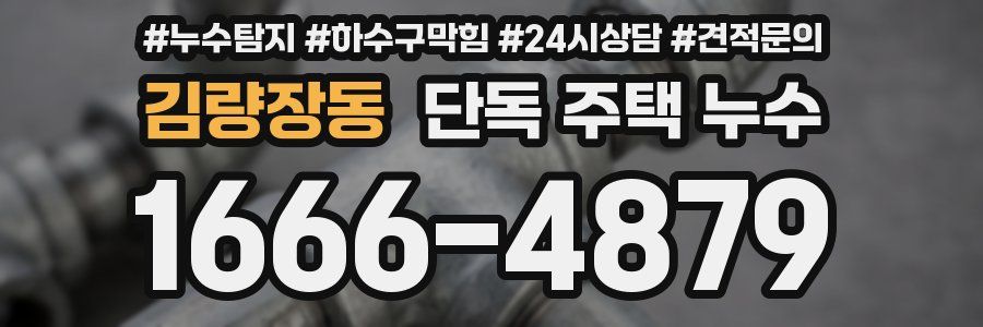 김량장동 단독 주택 누수