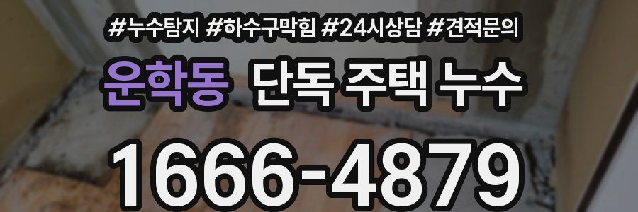 운학동 단독 주택 누수