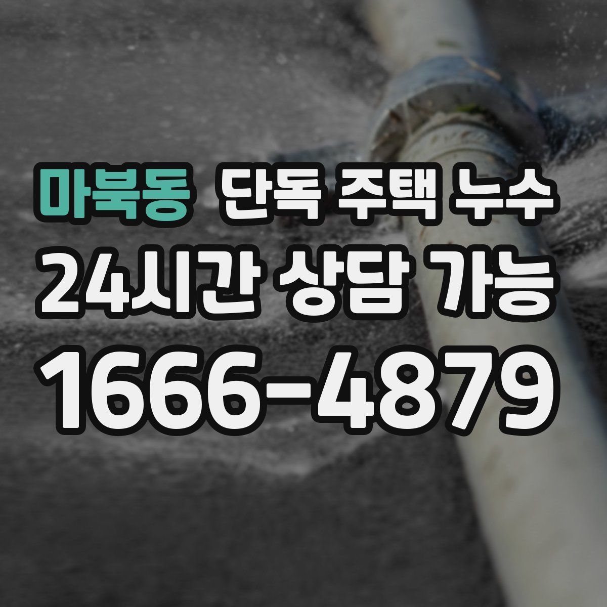 마북동 단독 주택 누수