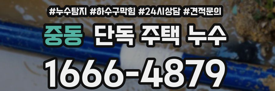 중동 단독 주택 누수