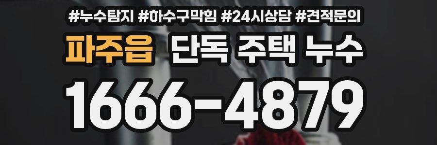 파주읍 단독 주택 누수