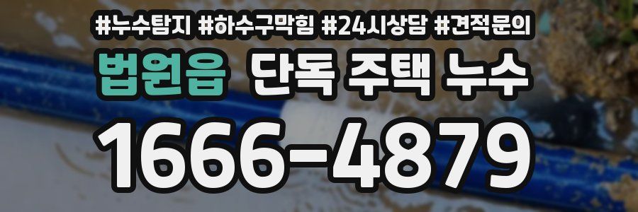 법원읍 단독 주택 누수